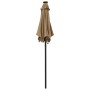 Taupe gray aluminum umbrella with LED lights 200x211 cm by vidaXL, Umbrellas - Ref: Foro24-313560, Price: 70,99 €, Discount: %