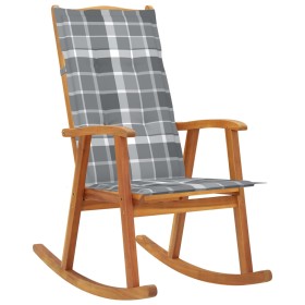 Silla mecedora con cojines madera maciza de acacia de vidaXL, Sillas de jardín - Ref: Foro24-3064193, Precio: 167,99 €, Descu...