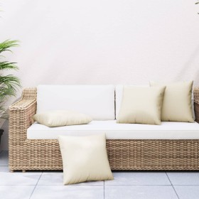 Decorative cushions 4 pcs cream fabric 50x50 cm by vidaXL, Cushions - Ref: Foro24-314340, Price: 45,99 €, Discount: %