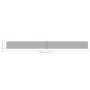 Toldo lateral retráctil para patio gris antracita 140x1200 cm de vidaXL, Sombrillas - Ref: Foro24-313389, Precio: 83,28 €, De...