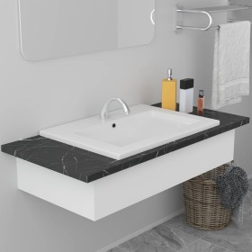 White ceramic inset sink 61x39.5x18.5 cm by vidaXL, Sinks - Ref: Foro24-145061, Price: 108,99 €, Discount: %