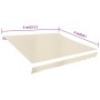 Cream white canvas awning 4x3 m (without structure) by vidaXL, Awnings - Ref: Foro24-141014, Price: 64,81 €, Discount: %