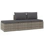 3-teiliges Gartenmöbel-Set und graue synthetische Rattankissen von vidaXL, Outdoor-Sofas - Ref: Foro24-318674, Preis: 231,79 ...