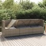 3-piece garden furniture set and gray synthetic rattan cushions by vidaXL, Outdoor sofas - Ref: Foro24-318679, Price: 296,91 ...