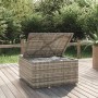 Garden footrest with gray synthetic rattan cushion 55x55x30 cm by vidaXL, Outdoor sofas - Ref: Foro24-318668, Price: 88,10 €,...