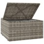 Garden footrest with gray synthetic rattan cushion 55x55x30 cm by vidaXL, Outdoor sofas - Ref: Foro24-318668, Price: 88,10 €,...