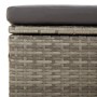 Garden footrest with gray synthetic rattan cushion 55x55x30 cm by vidaXL, Outdoor sofas - Ref: Foro24-318668, Price: 88,10 €,...