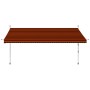 Retractable manual awning in orange and brown, 400 cm. by vidaXL, Awnings - Ref: Foro24-145840, Price: 112,78 €, Discount: %