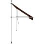 Retractable manual awning in orange and brown, 400 cm. by vidaXL, Awnings - Ref: Foro24-145840, Price: 112,78 €, Discount: %