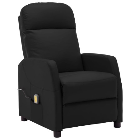 Sillón de masaje de cuero sintético negro de vidaXL, Sillones de masaje eléctricos - Ref: Foro24-321359, Precio: 153,99 €, De...