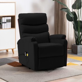 Sillón de masaje elevable cuero sintético negro de vidaXL, Sillones de masaje eléctricos - Ref: Foro24-321283, Precio: 437,86...