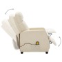 Cremeweißer Massagesessel aus Kunstleder von vidaXL, Elektrische Massagesessel - Ref: Foro24-321360, Preis: 143,99 €, Rabatt: %