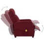 Sillón de masaje de cuero sintético rojo tinto de vidaXL, Sillones de masaje eléctricos - Ref: Foro24-321363, Precio: 126,06 ...