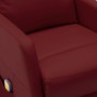 Sillón de masaje de cuero sintético rojo tinto de vidaXL, Sillones de masaje eléctricos - Ref: Foro24-321363, Precio: 126,06 ...