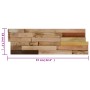 Wandverkleidungsplatten 10 Stück recyceltes Teakholz 1,03 m² von vidaXL, Wandverkleidung - Ref: Foro24-326170, Preis: 64,52 €...