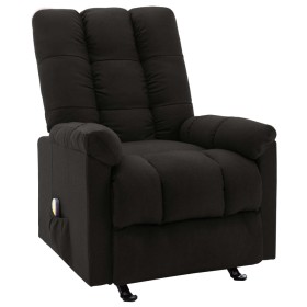 Sillón de masaje reclinable de tela negro de vidaXL, Sillones de masaje eléctricos - Ref: Foro24-321412, Precio: 263,80 €, De...