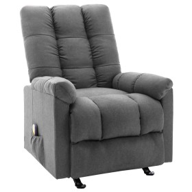 Sillón de masaje reclinable de tela gris claro de vidaXL, Sillones de masaje eléctricos - Ref: Foro24-321410, Precio: 291,99 ...