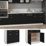 Mueble inferior de cocina madera ingeniería negro 80x46x81,5 cm de vidaXL, Armarios de cocina - Ref: Foro24-801237, Precio: 9...