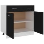 Mueble inferior de cocina madera ingeniería negro 80x46x81,5 cm de vidaXL, Armarios de cocina - Ref: Foro24-801237, Precio: 9...