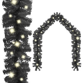 Christmas garland with black LED lights 20 m by vidaXL, Christmas lights - Ref: Foro24-329191, Price: 50,99 €, Discount: %