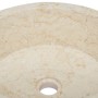 Cream marble sink Ø40x15 cm by vidaXL, Sinks - Ref: Foro24-149177, Price: 147,85 €, Discount: %