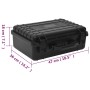 Black PP flight laptop case 47x36x18 cm by vidaXL, Camera bags and cases - Ref: Foro24-51796, Price: 57,97 €, Discount: %