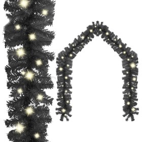 Guirnalda de Navidad con luces LED negro 10 m de vidaXL, Luces de Navidad - Ref: Foro24-329190, Precio: 26,99 €, Descuento: %