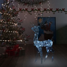 Adorno reno de Navidad acrílico blanco frío 140 LEDs 120 cm de vidaXL, Luces de Navidad - Ref: Foro24-329782, Precio: 64,99 €...