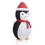 Decorative Christmas penguin with LED luxurious fabric 180 cm by vidaXL, Christmas lights - Ref: Foro24-329764, Price: 122,63...