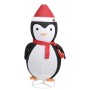 Decorative Christmas penguin with LED luxurious fabric 180 cm by vidaXL, Christmas lights - Ref: Foro24-329764, Price: 122,63...