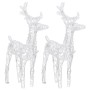 Christmas Reindeer 2 Pack 80 LED Cold White Acrylic by vidaXL, Christmas lights - Ref: Foro24-342679, Price: 63,13 €, Discoun...