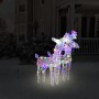 Weihnachtsrentier 2 Einheiten 80 LED Acryl mehrfarbig von vidaXL, Weihnachtsbeleuchtung - Ref: Foro24-342681, Preis: 43,18 €,...