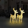 Weihnachts-Rentier, 2er-Pack, 80 LEDs, warmweißes Acryl von vidaXL, Weihnachtsbeleuchtung - Ref: Foro24-342678, Preis: 64,46 ...