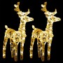 Christmas Reindeer 2 Pack 80 LED Warm White Acrylic by vidaXL, Christmas lights - Ref: Foro24-342678, Price: 60,66 €, Discoun...