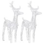 Christmas Reindeer 2 Pack 80 LED Warm White Acrylic by vidaXL, Christmas lights - Ref: Foro24-342678, Price: 60,66 €, Discoun...