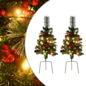 LED Road Artificial Christmas Trees 2 pcs PVC 76 cm by vidaXL, Christmas trees - Ref: Foro24-332835, Price: 45,29 €, Discount: %