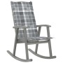 Rocking chair with solid acacia wood cushions in gray. by vidaXL, Garden chairs - Ref: Foro24-3064223, Price: 195,99 €, Disco...