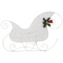 Christmas decoration of white garden reindeer and sleigh with 60 LED lights by vidaXL, Christmas lights - Ref: Foro24-342682,...