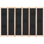 Biombo divisor de 6 paneles de tela negro 240x170x4 cm de vidaXL, Divisores de ambientes - Ref: Foro24-248186, Precio: 83,44 ...