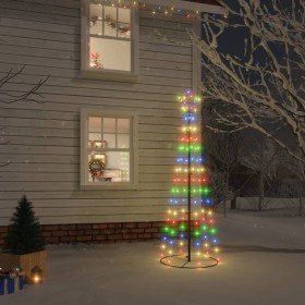 Konischer Weihnachtsbaum 108 bunte LEDs 70x180 cm von vidaXL, Weihnachtsbäume - Ref: Foro24-343489, Preis: 65,95 €, Rabatt: %