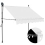 Toldo manual retráctil con LED crema 150 cm de vidaXL, Toldos - Ref: Foro24-145870, Precio: 80,34 €, Descuento: %