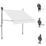 Toldo manual retráctil con LED crema 150 cm de vidaXL, Toldos - Ref: Foro24-145870, Precio: 80,34 €, Descuento: %