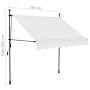 Toldo manual retráctil con LED crema 150 cm de vidaXL, Toldos - Ref: Foro24-145870, Precio: 80,34 €, Descuento: %