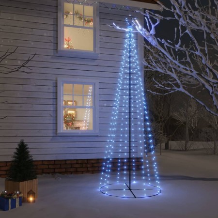 Konischer Weihnachtsbaum 310 blaue LED 100x300 cm von vidaXL, Weihnachtsbäume - Ref: Foro24-343492, Preis: 86,04 €, Rabatt: %