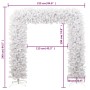 Árbol de Navidad en arco blanco 240 cm de vidaXL, Arboles de navidad - Ref: Foro24-345090, Precio: 133,05 €, Descuento: %