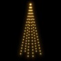 Árbol de Navidad en asta de bandera 108 LED blanco cálido 180cm de vidaXL, Luces de Navidad - Ref: Foro24-343518, Precio: 22,...