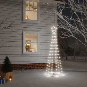 Árbol de Navidad cónico 108 LED blanco frío 70x180 cm de vidaXL, Arboles de navidad - Ref: Foro24-343487, Precio: 49,37 €, De...