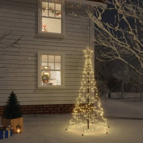 Árbol de Navidad con pincho 200 LED blanco cálido 180 cm de vidaXL, Arboles de navidad - Ref: Foro24-343566, Precio: 72,99 €,...