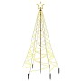 Weihnachtsbaum mit Spitze 200 warmweiße LEDs 180 cm von vidaXL, Weihnachtsbäume - Ref: Foro24-343566, Preis: 72,13 €, Rabatt: %