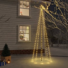 Árbol de Navidad con pincho 310 LED blanco cálido 300 cm de vidaXL, Arboles de navidad - Ref: Foro24-343554, Precio: 53,99 €,...